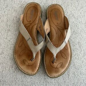 Born Women's Taupe/Beige Leather Sandals
